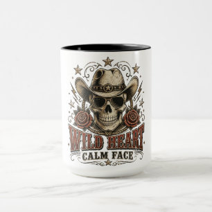 Mug Citation Western Calme Visage Cœur Sauvage