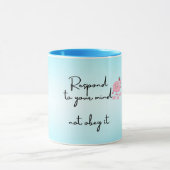 Mug Citations affirmatives de santé mentale positive C (Centre)