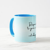 Mug Citations affirmatives de santé mentale positive C (Devant gauche)