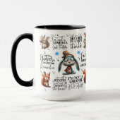 Mug Citations amusantes d'écureuils de lapin (Gauche)