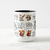 Mug Citations amusantes d'écureuils de lapin (Centre)