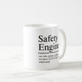 Mug citations amusantes pour Safety Engineer (Devant droit)