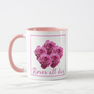 Mug Citations amusantes sur les roses et l'amour