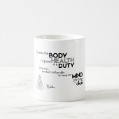 Mug CITATIONS : Bouddha : Bonnes santés (Centre)