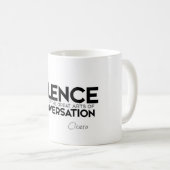Mug CITATIONS : Cicero - conversation de silence (Devant droit)