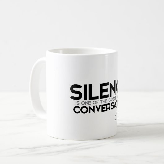 Mug CITATIONS : Cicero - conversation de silence (Devant gauche)