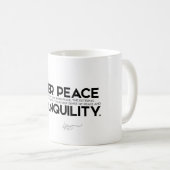 Mug CITATIONS : Dalai Lama - paix intérieure (Devant droit)
