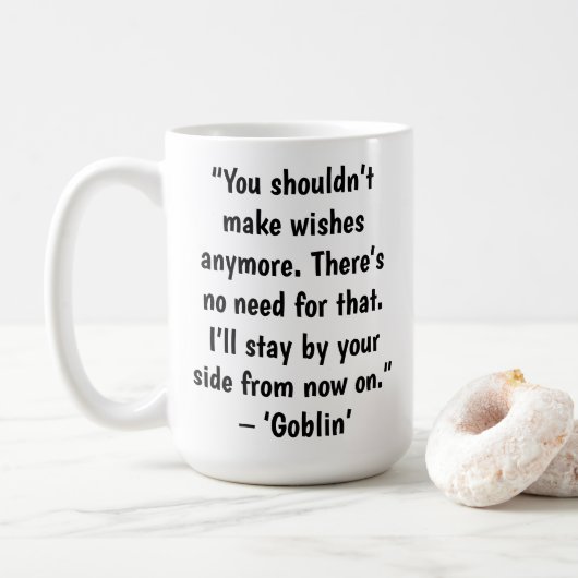 Mug Citations d'amour du drame coréen Goblin (Avec donut)