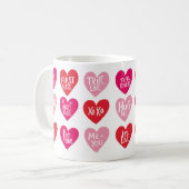 Mug Citations d'amour mignon sur Heureuse Sainte-Valen (Devant gauche)