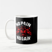 Mug Citations De Boxer Pas De Douleur Pas De Gain Sign (Gauche)