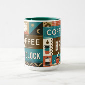 Mug Citations de café coloré (Centre)