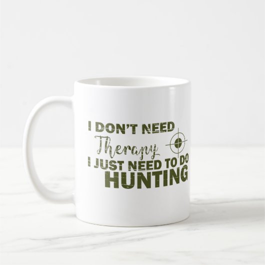 Mug citations de chasse disant chasseur amant (Gauche)