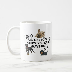 Mug Citations de chien amusantes : Les chiens sont com