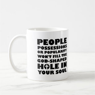 Mug Citations de Chrétiens sur le Trou Façonné par Die