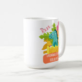 Mug Citations de conception de dinosaures (Devant droit)