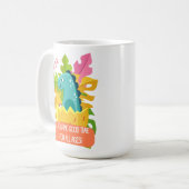 Mug Citations de conception de dinosaures (Devant gauche)