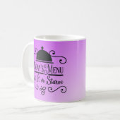 Mug Citations de cuisine Lovely Lavender Ombre (Devant gauche)