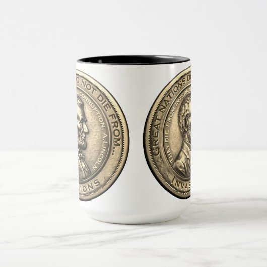 Mug Citations de Great Abraham Lincoln (Centre)