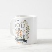 Mug Citations de l'Écriture Inspirante Vous n'Êtes pas (Devant gauche)