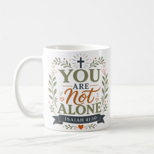 Mug Citations de l'Écriture Inspirante Vous n'Êtes pas (Gauche)