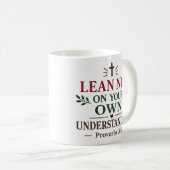 Mug Citations de l'Écriture : Ne vous fiez pas à votre (Devant droit)