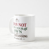 Mug Citations de l'Écriture : Ne vous fiez pas à votre (Devant gauche)
