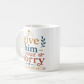 Mug Citations de promesse d'Écriture Sainte pour lui d (Devant gauche)