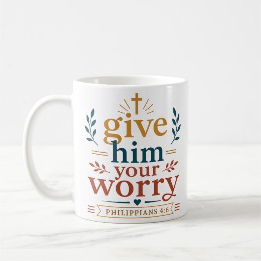 Mug Citations de promesse d'Écriture Sainte pour lui d (Gauche)