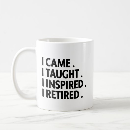 Mug Citations de retraite des enseignants retraités Ca (Gauche)