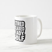 Mug Citations de texte de retraite de golf pour golfeu (Devant droit)