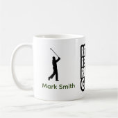 Mug Citations de texte de retraite de golf pour golfeu (Gauche)