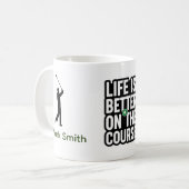 Mug Citations de texte de retraite de golf pour golfeu (Devant gauche)