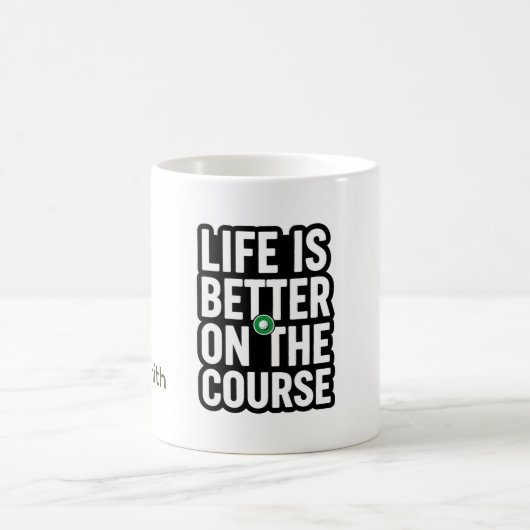 Mug Citations de texte de retraite de golf pour golfeu (Centre)