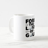 Mug Citations de texte de retraite de golf pour golfeu (Devant gauche)
