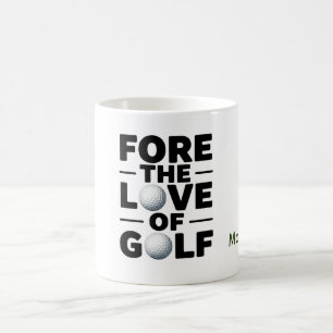 Mug Citations de texte de retraite de golf pour golfeu