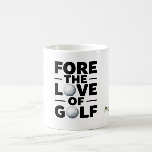 Mug Citations de texte de retraite de golf pour golfeu (Centre)
