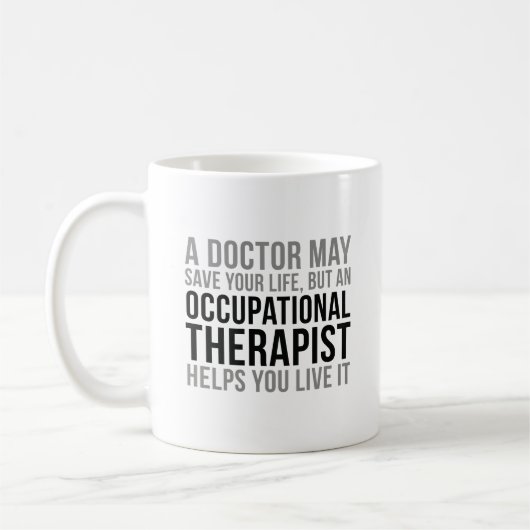 Mug Citations de thérapeutes occupationnels (Gauche)