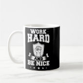 Mug Citations de travail acharné Insertion Citation mo (Gauche)