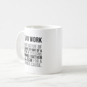 Mug Citations de travail d'équipe (Devant gauche)