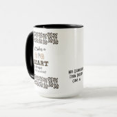 Mug Citations d'enseignant personnalisé Cadeau Données (Devant gauche)