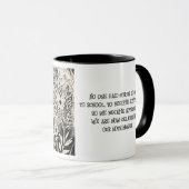 Mug Citations d'Humour Chat floral Somthings Rien (Devant droit)