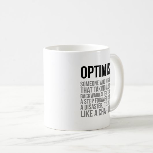 Mug Citations d'optimiste (Devant droit)