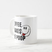 Mug Citations Drôle De Café, Pun De Poop Anniversaire  (Devant gauche)