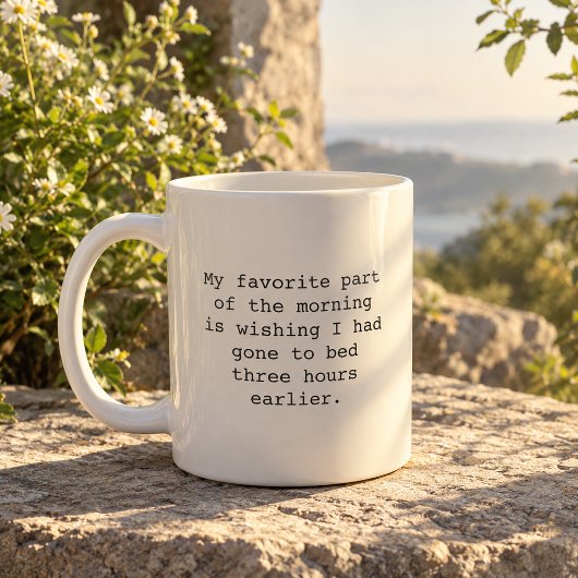 Mug Citations drôles de café du matin