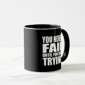 Mug Citations drôles de motivation pour réussir (Devant droit)