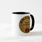 Mug Citations drôles de whisky sur l'alcool (Devant droit)