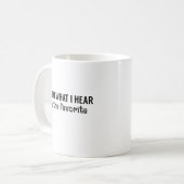 Mug Citations drôles Rivalité fraternelle Je suis le p (Devant gauche)