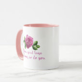Mug Citations drôles sur les roses et l'amour (Devant gauche)