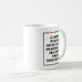 Mug Citations du 11° siècle, Liberté des Africains-Amé (Devant droit)
