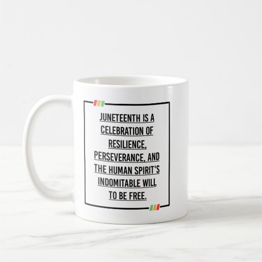 Mug Citations du 11° siècle, Liberté des Africains-Amé (Gauche)